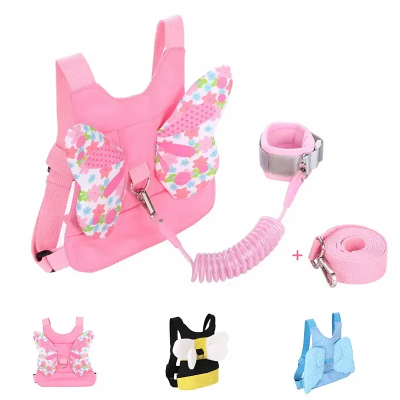 Butterfly Anti-Lost Safety Harness Backpack with Wrist Leash