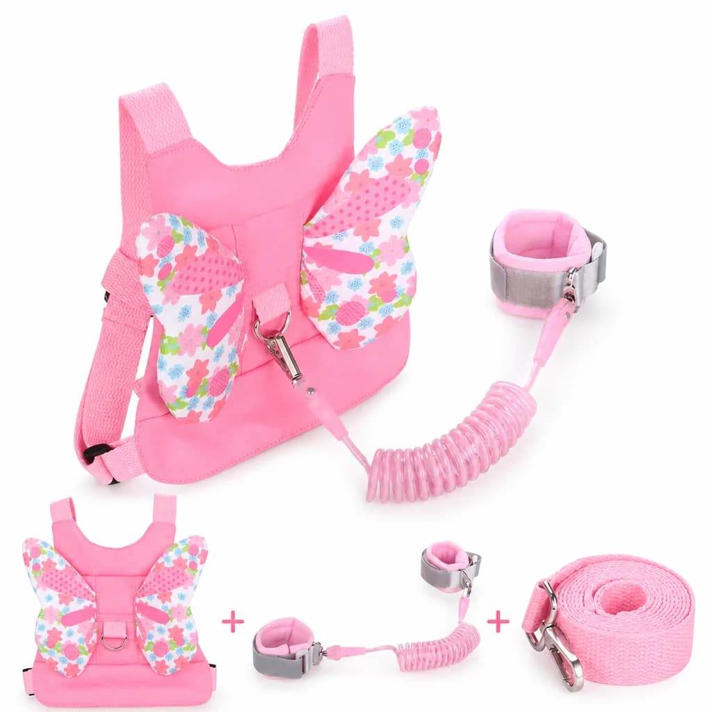 Butterfly Anti-Lost Safety Harness Backpack with Wrist Leash